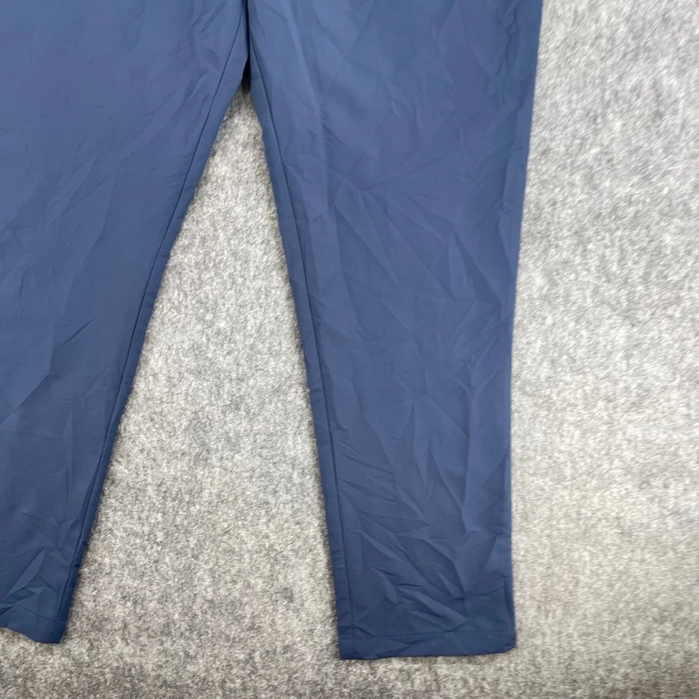 Banana Republic Chino Pants Mens 38x27 Navy Blue Performance Core Temp Slim Fit